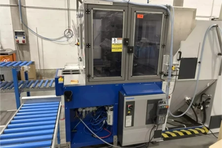 Automatisierte Satinierkabine SAPI Büffel 100 mit YASKAWA Roboter - INTER-PLAST Angebot