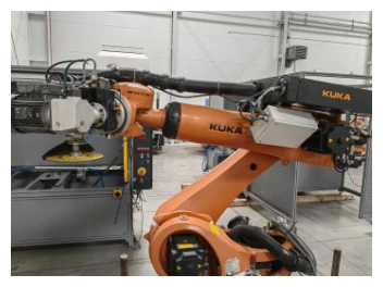 Grinding-cutting robot Kuka KR 210 R2700 prime with rotary table