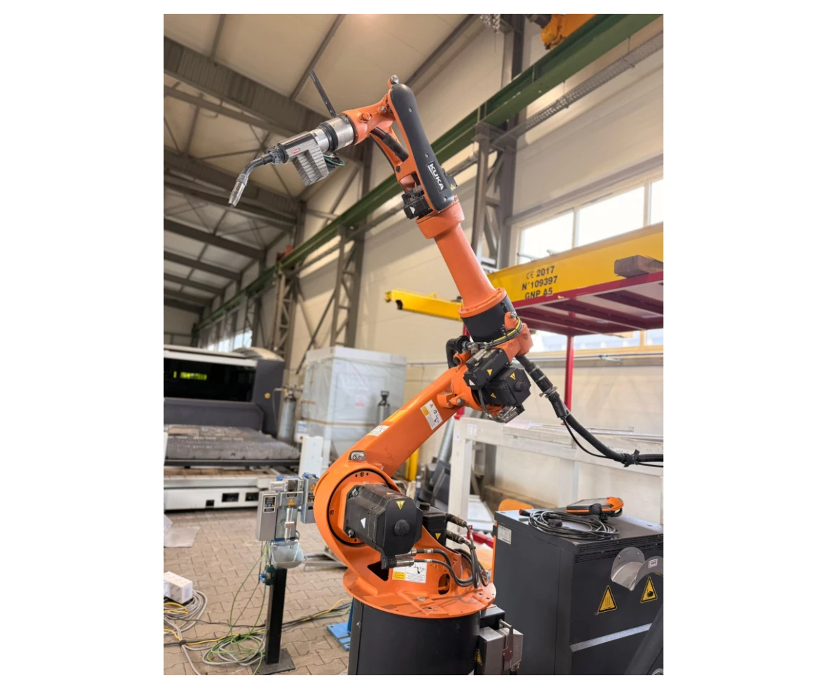 ZESTAW SPAWALNICZY Z ROBOTEM KUKA KR 16 L8 arc HW,STEROWANIEM-KRC4, SPAWARKA FRONIUS CMT, OBROTNIK KP1-HC2000R1000, 2017 r.