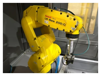 Robot Fanuc LR Mate 200 iC (E-29388) z systemem wizyjnym w celi